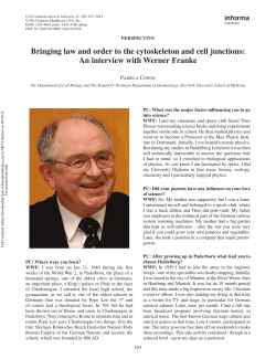 Bringing law and order to the cytoskeleton and cell junctions: An