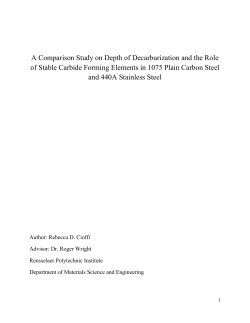 A Comparison Study on Depth of Decarburization