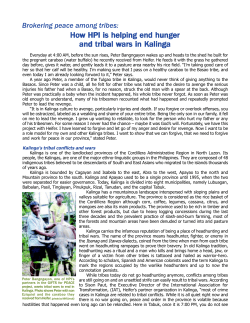 Brokering Peace Among Tribes
