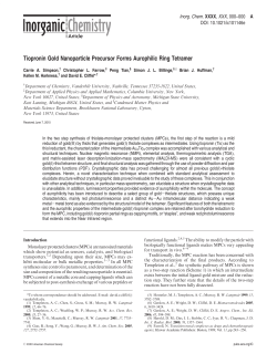 Tiopronin Gold Nanoparticle Precursor Forms Aurophilic Ring