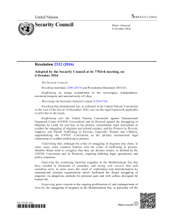 S/RES/2312 - Bundeswehr im Einsatz