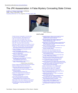 The JFK Assassination: A False Mystery Concealing