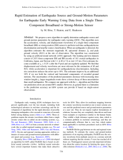 Rapid Estimation of Earthquake Source and Ground
