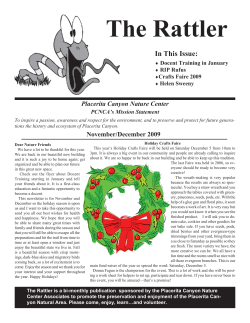 Nov/Dec, 2009 - Placerita Canyon Nature Center