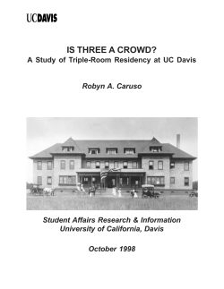 is three a crowd? - Student Research and Information