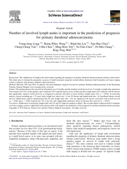 Number of involved lymph nodes is important in the prediction of