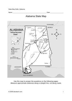 Alabama State Map