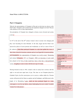 Part 1 Cleopatra - Durham University Community