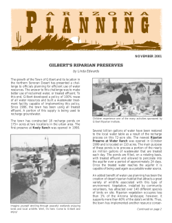gilbert`s riparian preserves - Arizona Planning Association