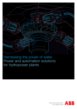 Harnessing the power of water Power and automation solutions for