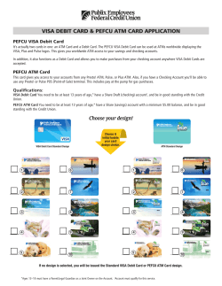 Choose your design! - Publix Employees Federal Credit Union