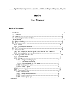 Hydra User Manual