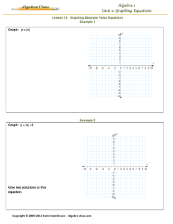 Graphing Equations Graphing Equations Graphing Equations