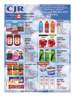 Please call 905-361-1373 AD #12