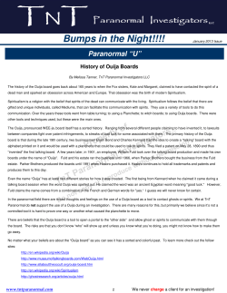 History of the Ouija Board