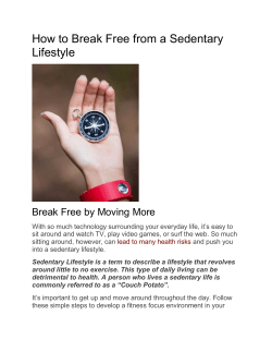 How to Break Free from a Sedentary Lifestyle