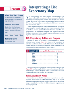 Interpreting a Life Expectancy Map