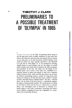 preliminaries to a possible treatment of`olympia