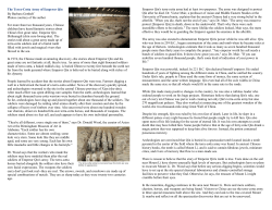 The Terra-Cotta Army of Emperor Qin By Barbara