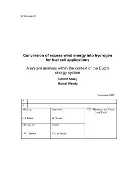 Conversion of excess wind energy into hydrogen for fuel cell