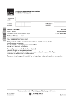 June 2015 Question Paper 21