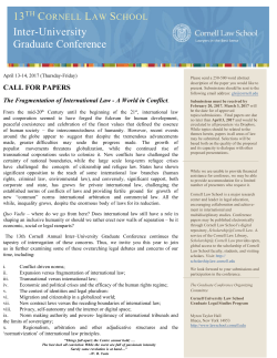 13 Inter-University Graduate Conference