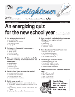 An energizing quiz for the new school year