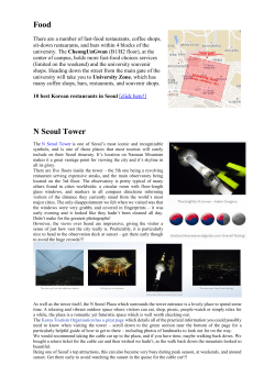 Food and Fun in Seoul