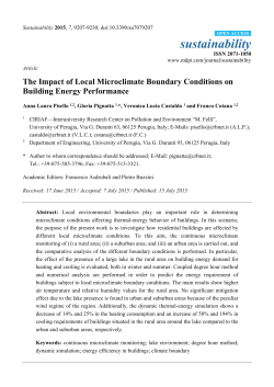 The Impact of Local Microclimate Boundary Conditions on Building