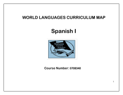 Spanish I - Volusia County Schools