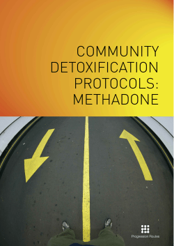 community detoxification protocols: methadone