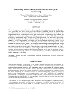 Self-healing structural composites with electromagnetic functionality