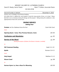 divine service - Mount Calvary Lutheran Church
