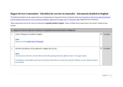 Checklist - service of documents in Australia - Attorney
