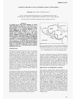 COSMOGONY AND DIRECT USES OF GEOTHERMAL ENERGY