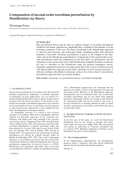 Computation of second-order traveltime perturbation by Hamiltonian