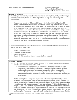 Final Unit Plan - St. Olaf Pages