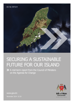 Securing a sustainable future for our Island