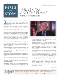 the string and the flame - Jewish Educational Media