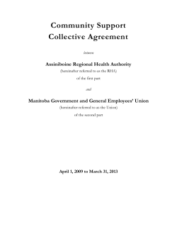 Memorandum of Agreement