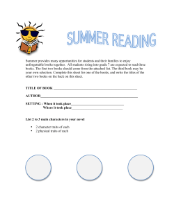 7th Grade Reading Assignment