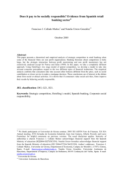 Does it pay to be socially responsible? Evidence from Spanish retail