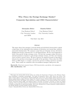 Who Times the Foreign Exchange Market? Corporate Speculation