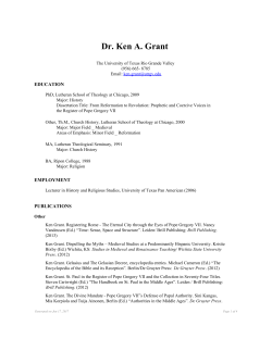 Dr. Ken A. Grant - University of Texas Rio Grande Valley