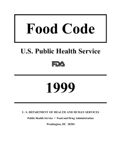1999 Food Code - Taney County Health Department