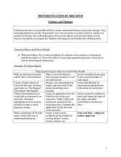 differentiation by breadth