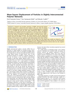 Mean-Square Displacement of Particles in Slightly Interconnected