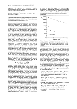 (Archibald method) to the determination of molecular weight