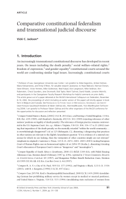 Comparative constitutional federalism and