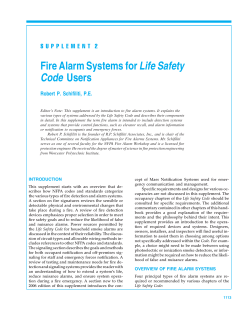Fire Alarm Systems for Life Safety Code Users